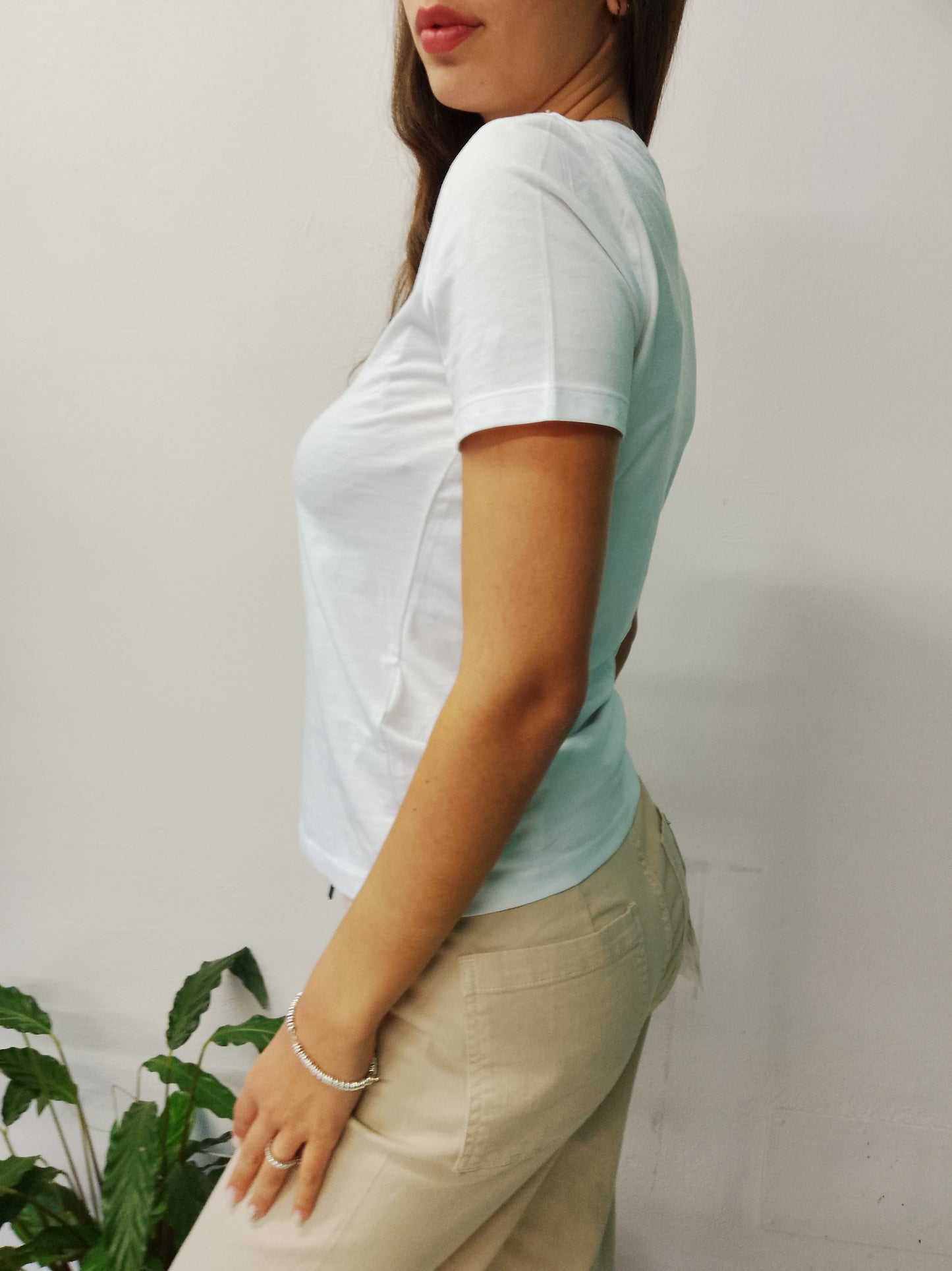 T-Shirt stampa blu Only