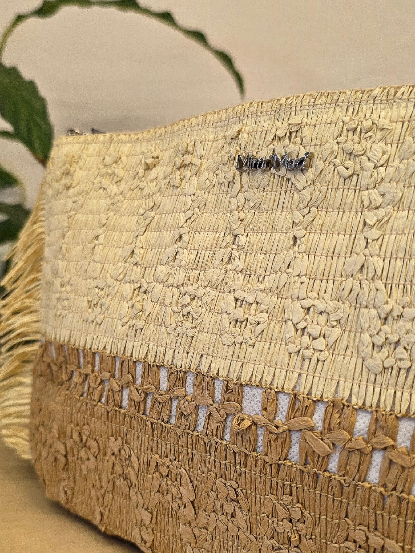 Portaoggetti in paglia Caffè