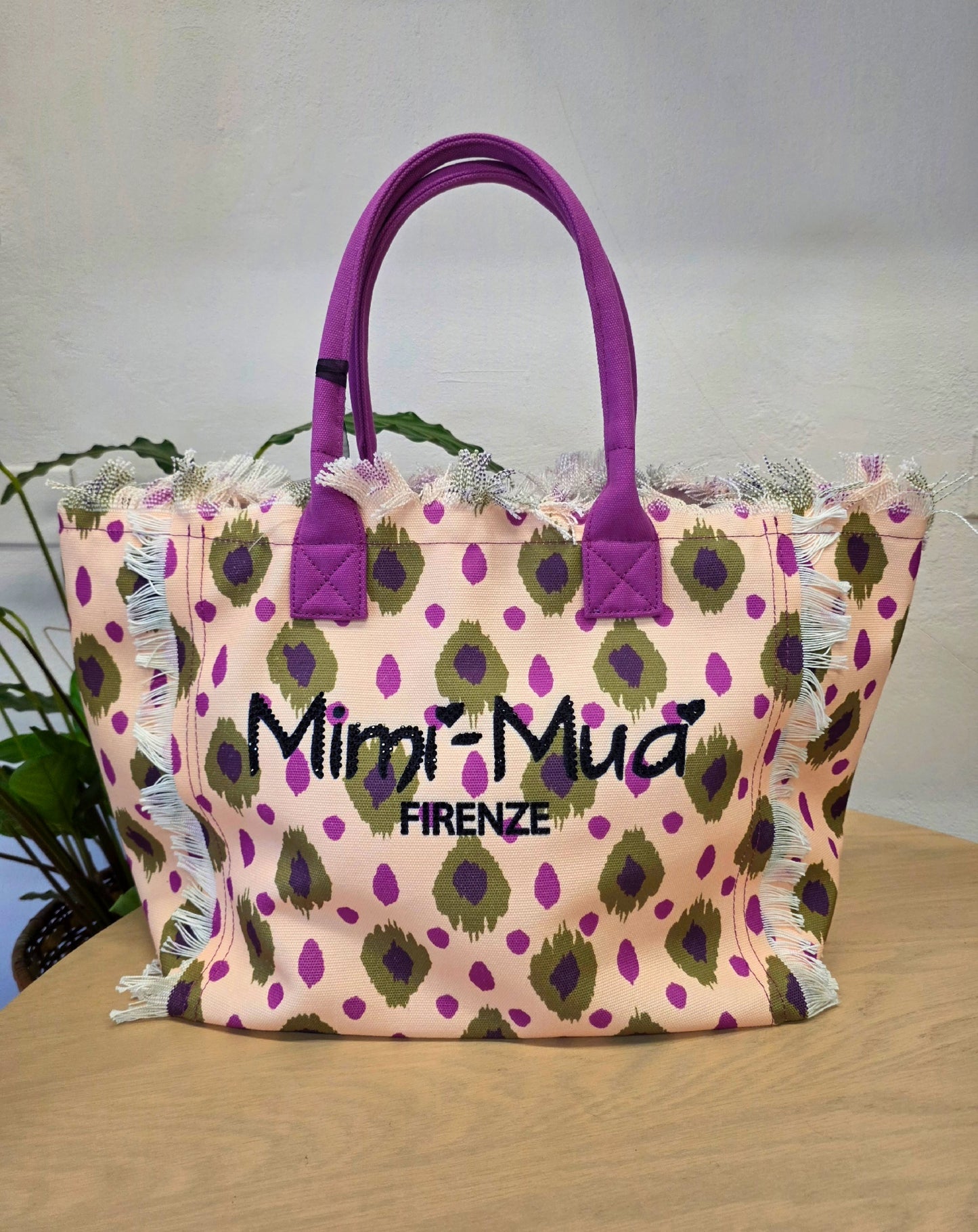 Borsa grande Lilla e verde Mimì-Muà