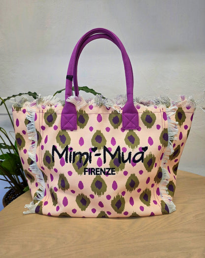 Borsa grande Lilla e verde Mimì-Muà