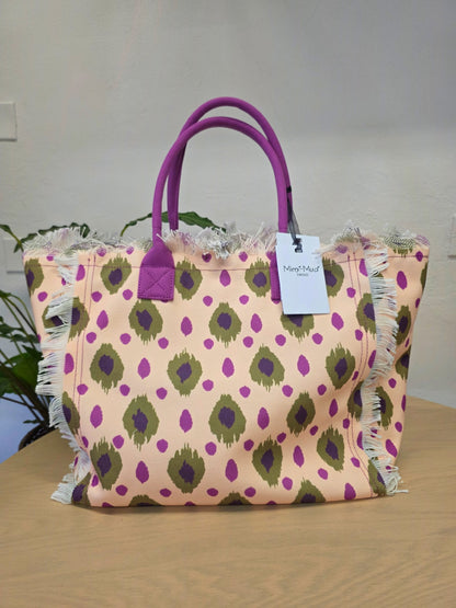 Borsa grande Lilla e verde Mimì-Muà