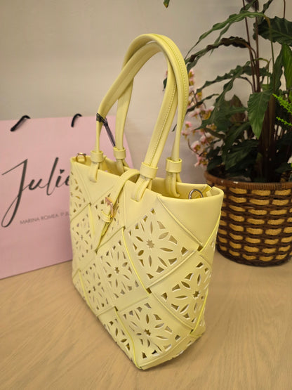 Borsa Giallo chiaro Traforata Mimì-Muà
