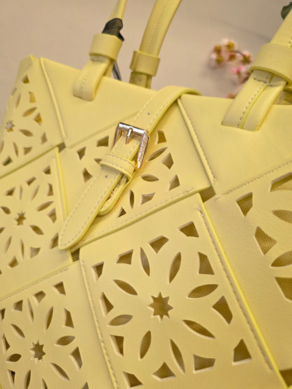 Borsa Giallo chiaro Traforata Mimì-Muà