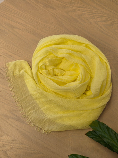 Foulard sfrangiato Giallo