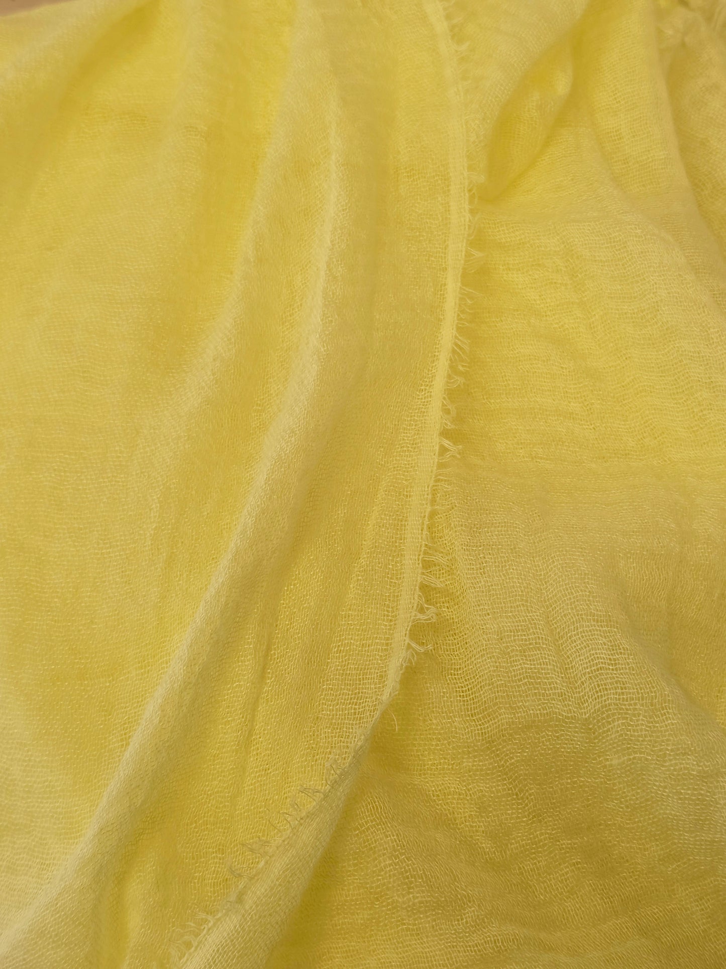 Foulard sfrangiato Giallo