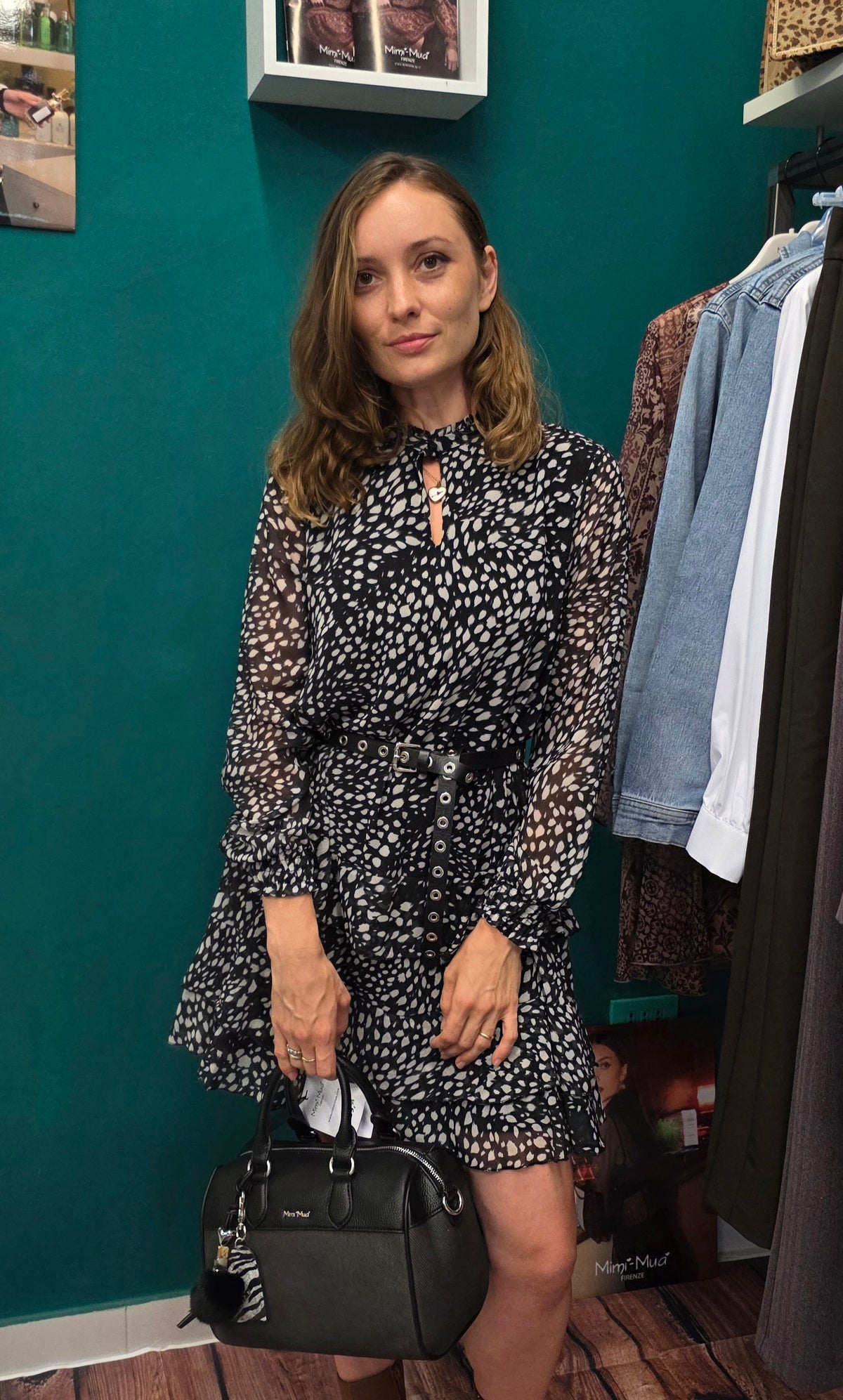 Abito con Balze Animalier