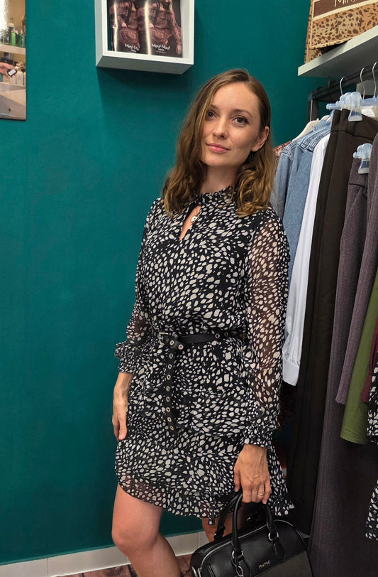 Abito con Balze Animalier