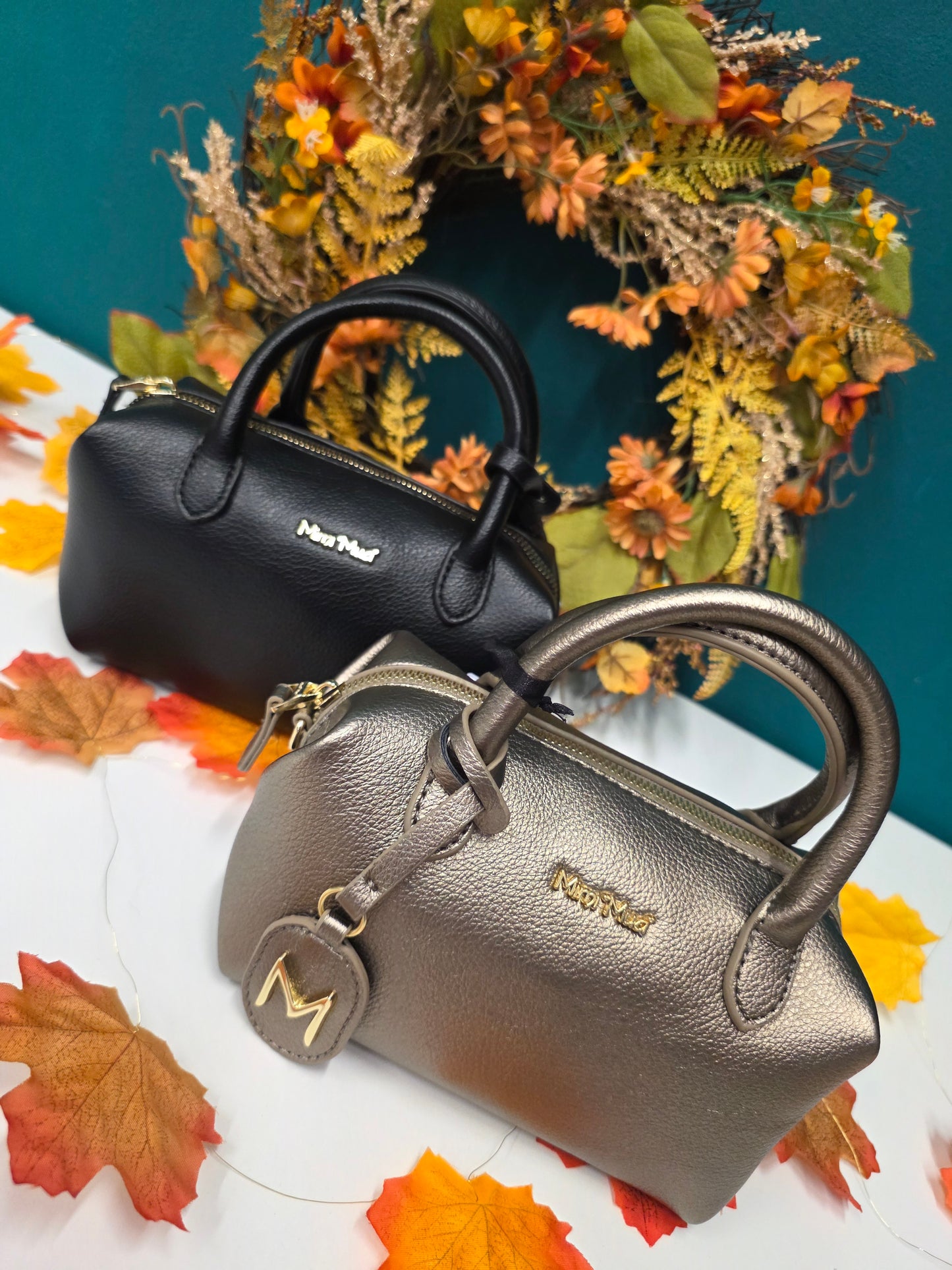 Borsa a Bauletto piccola Cromata