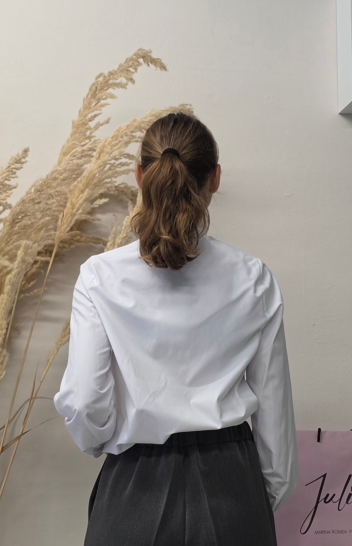 Camicia con Rouches Bianca