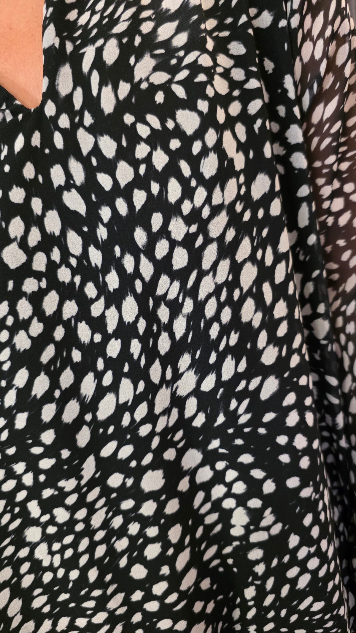 Abito con Balze Animalier