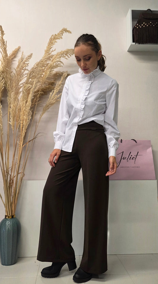Pantalone Palazzo marrone