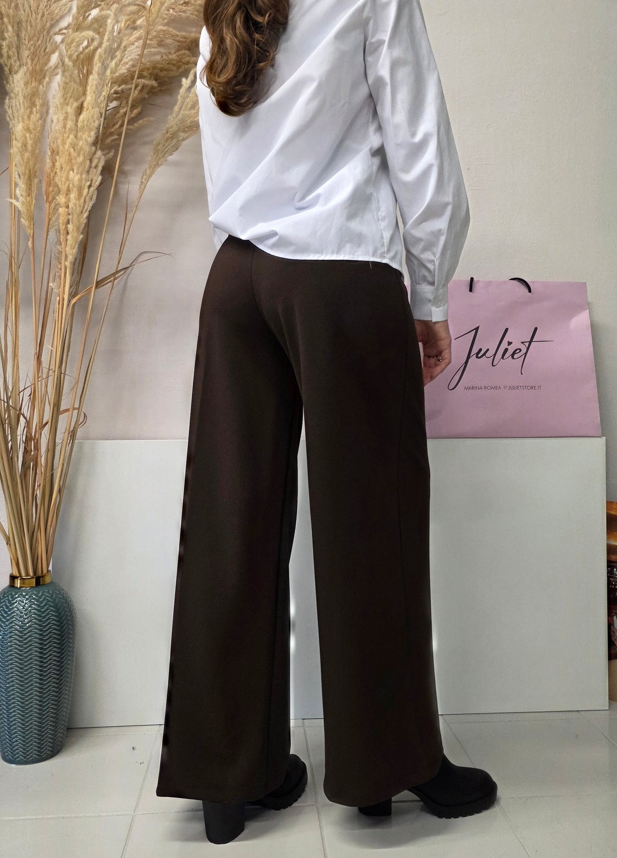 Pantalone Palazzo marrone