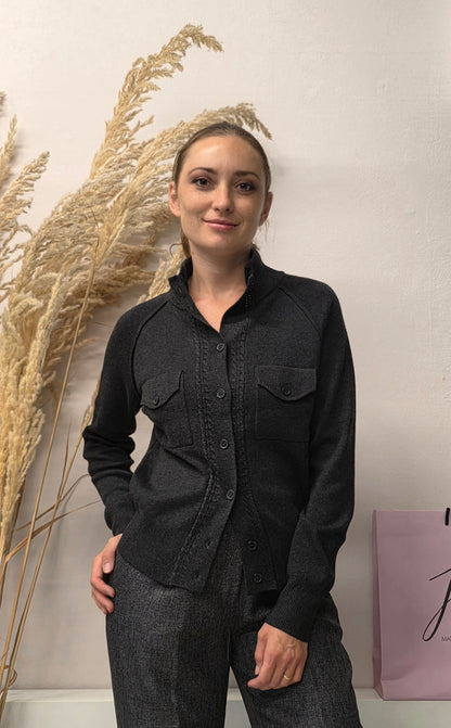 Cardigan Grigio Mimì-Muà