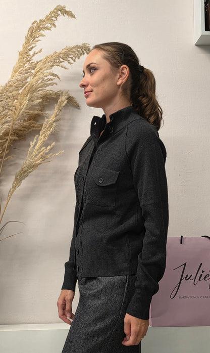 Cardigan Grigio Mimì-Muà
