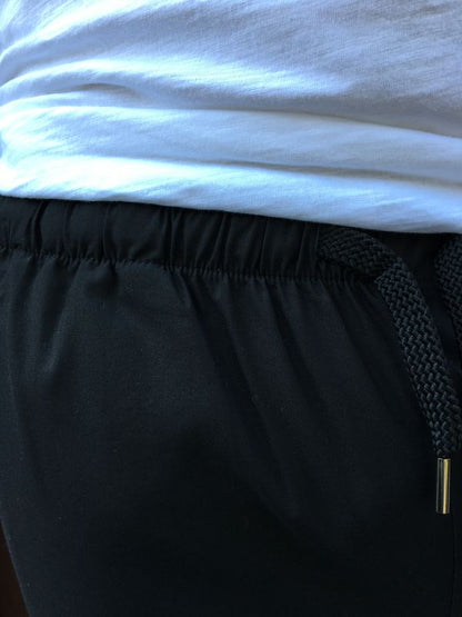 Pantalone Nero con Coulisse Gianni Lupo