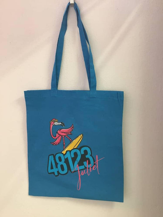 Shopper blu fenicottero