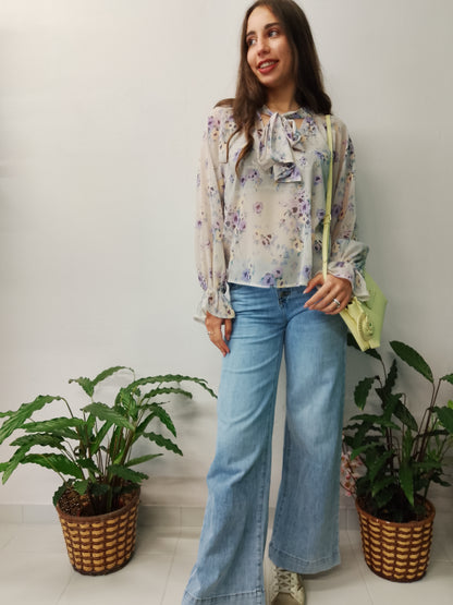 Blusa fiori Two Way