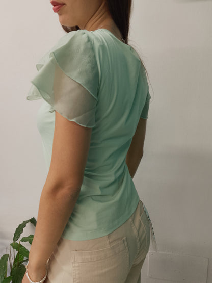 T-Shirt verde menta Mimì-Muà