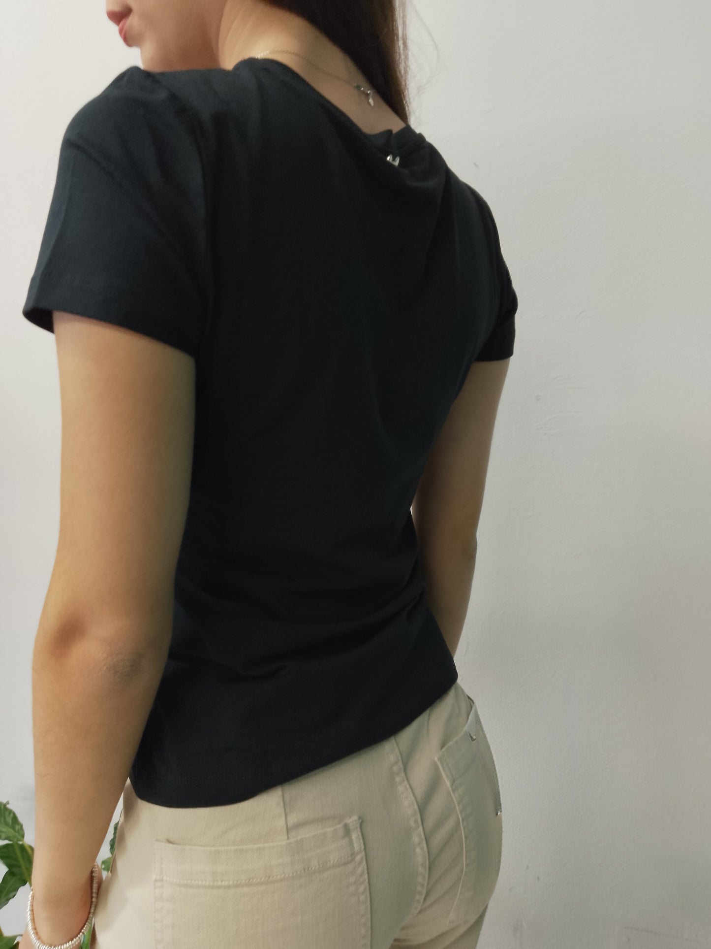 T-Shirt nera Mimì-Muà