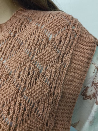 Gilet in cotone traforato Myastreet